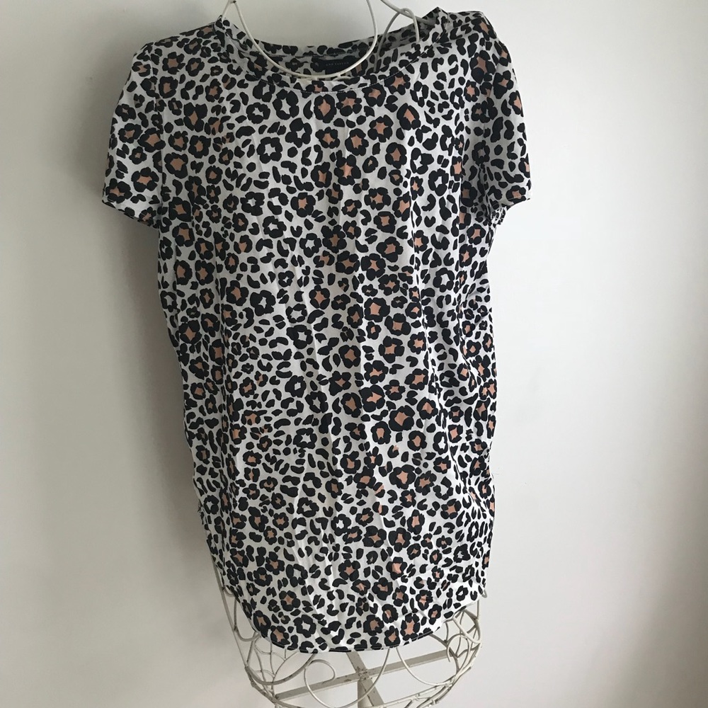 Ann Taylor Leopard Print Blouse